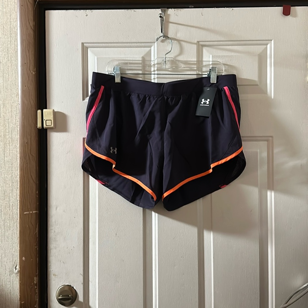 UNDER ARMOUR FLY BY 2.0 RUNNING SHORTS: PURPLE: NEW WITH TAGS: SIZE XL